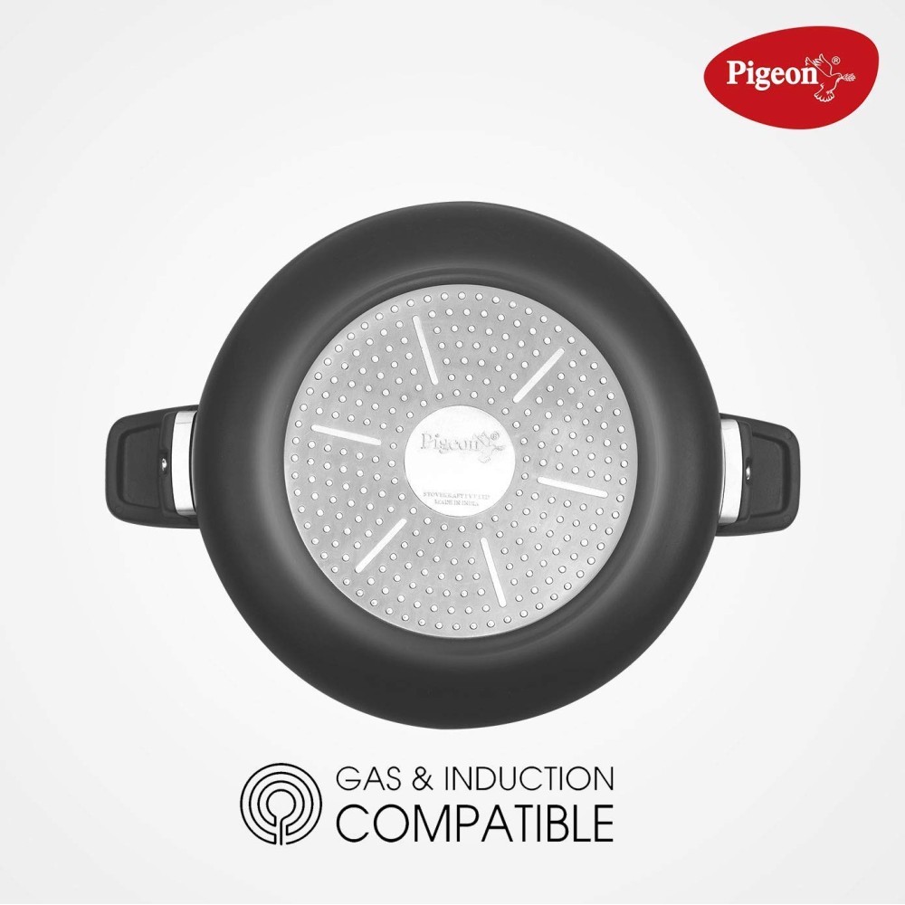 Pigeon All in One Super Cooker Aluminium with Outer Lid Induction and